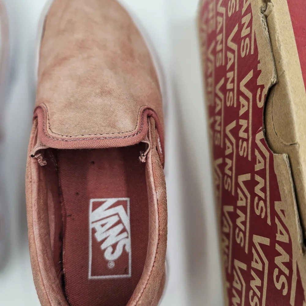 Vans Dusty Rose Suede Slip-On Shoes - Picture 8 of 10